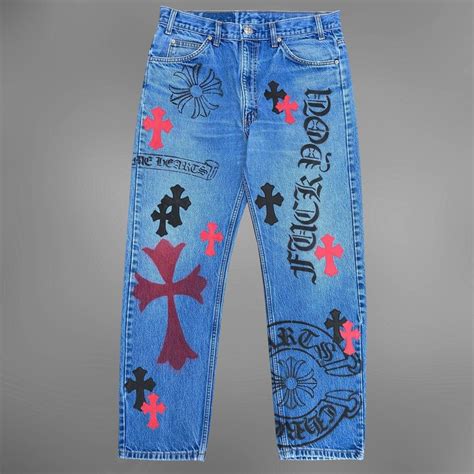 replica chrome hearts denim|chrome heart skinny jeans.